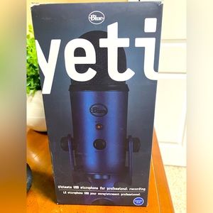 Blue yeti microphone. New with box.